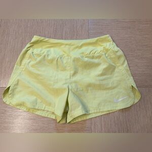 Nike Women's Bright Yellow Athletic Shorts